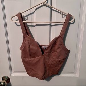 Corset detailing crop top